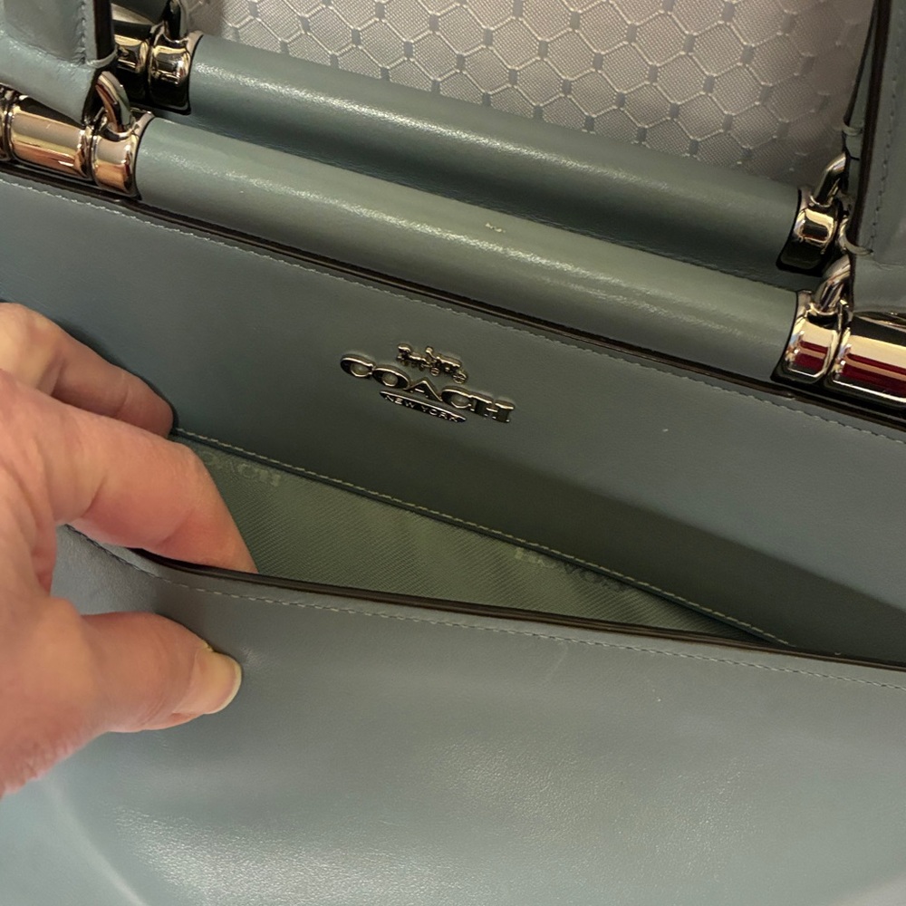 Coach Grace Satchel in Cornflower EUC Price NEW PRICE!! - Picture 8 of 16